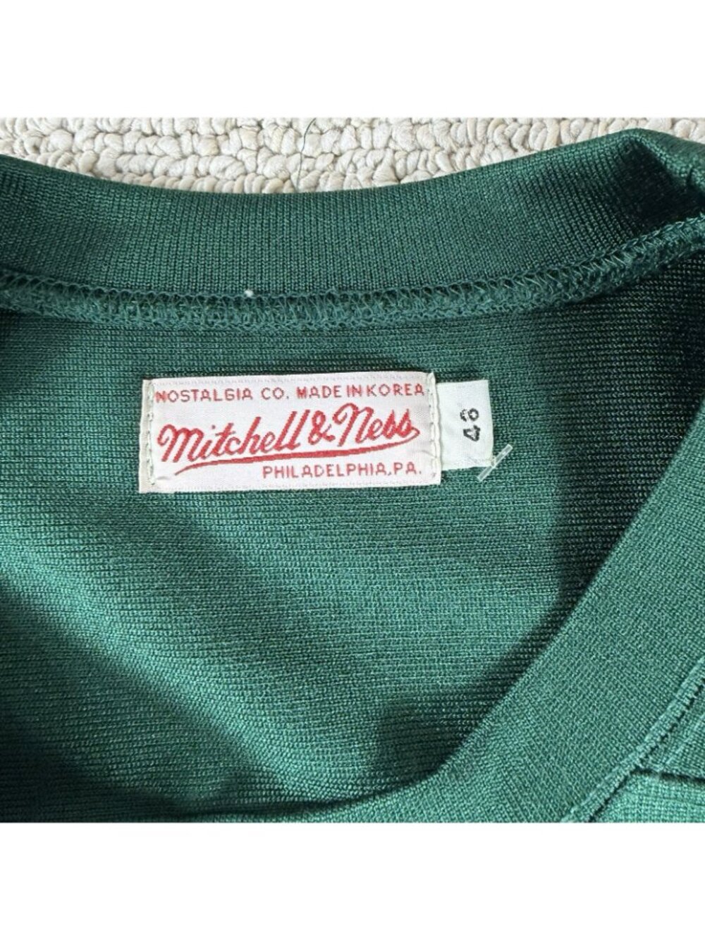 Mitchell & Ness Ray Nitschke 1969 Green Bay Packers Jersey Green Men’s Size 48 L - Picture 3 of 7